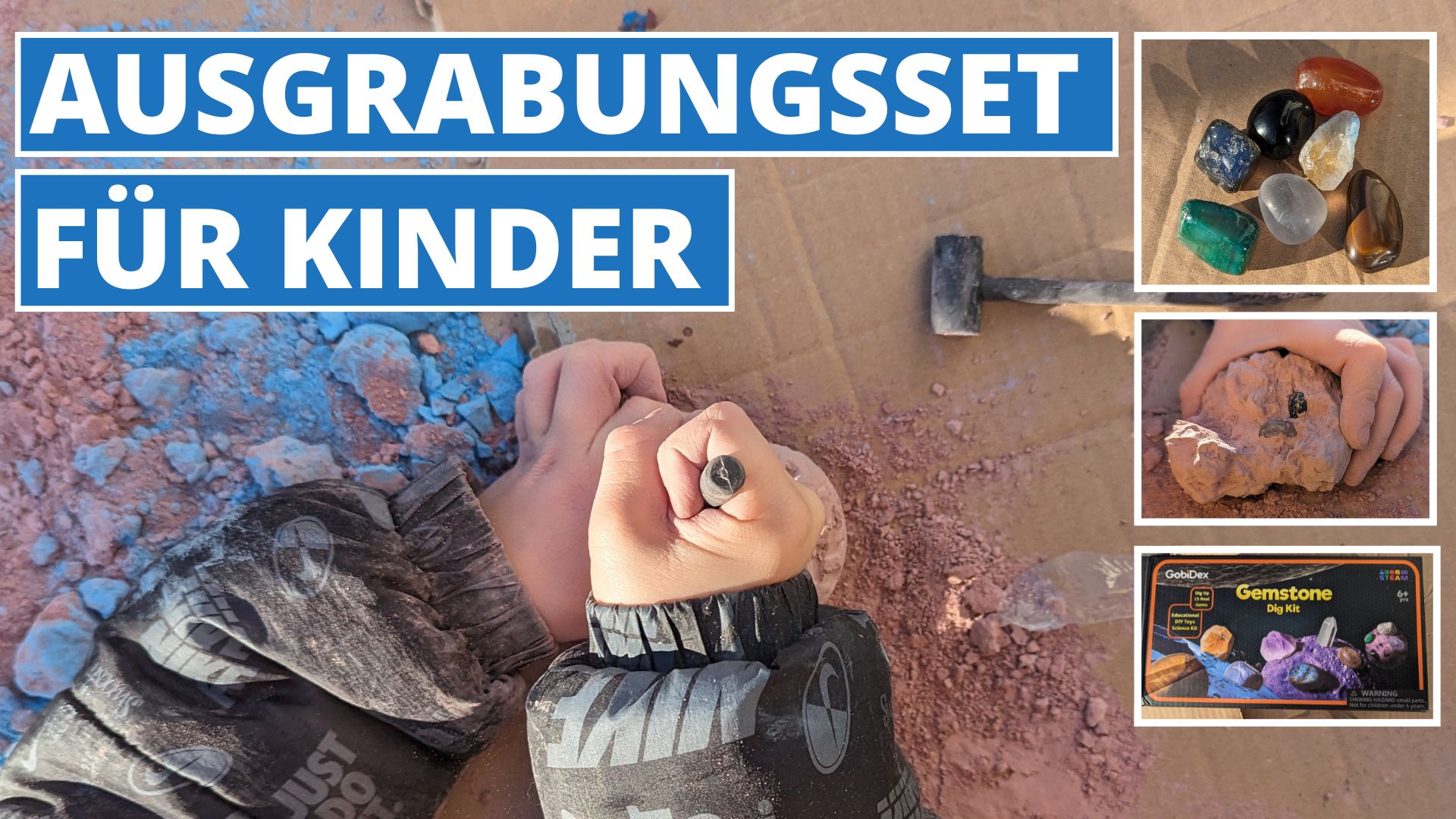 Ausgrabungsset für Kinder mit Edelsteinen - Meine Meinung